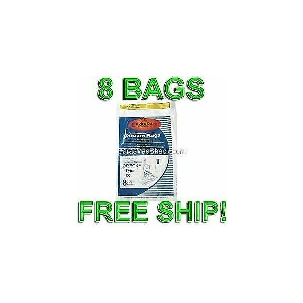 EnviroCare 8 Allergy Bags for Oreck XL XL2 Upright Vacuum Type CC